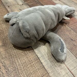 Cascade Toys Plush Manatee Stuffed Animal Gray 15” Sea Cow Marine Life Vintage